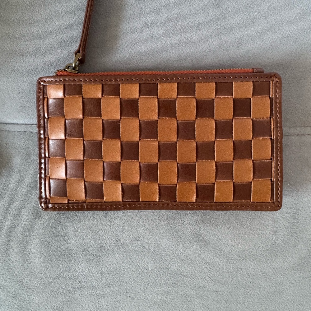 BEMBIEN Checkered Wallet Card Case